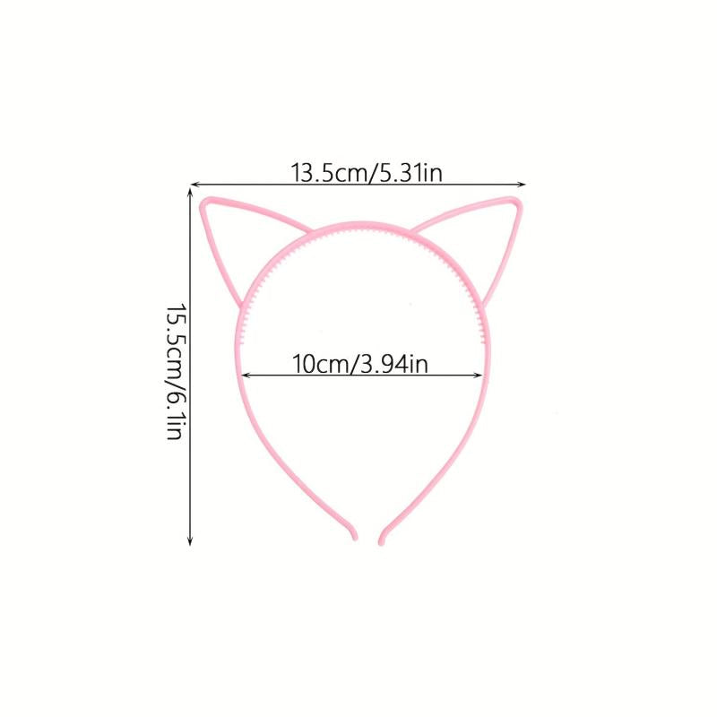 Cat Ear Headbands Hair Hoops for Women & Girls Daily Wear & Party Decoration