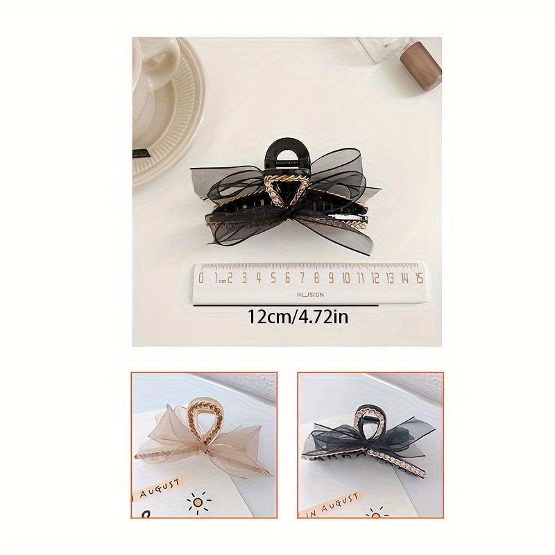 Hair Claw Clips Strong Hold Bow Tie Claw Clips Non-slip Jaw Hair Clips