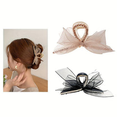Hair Claw Clips Strong Hold Bow Tie Claw Clips Non-slip Jaw Hair Clips