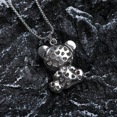 Raccoon Necklace Unisex Pendant Hip hop Long Sweater Chain Jewelry
