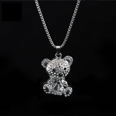 Raccoon Necklace Unisex Pendant Hip hop Long Sweater Chain Jewelry