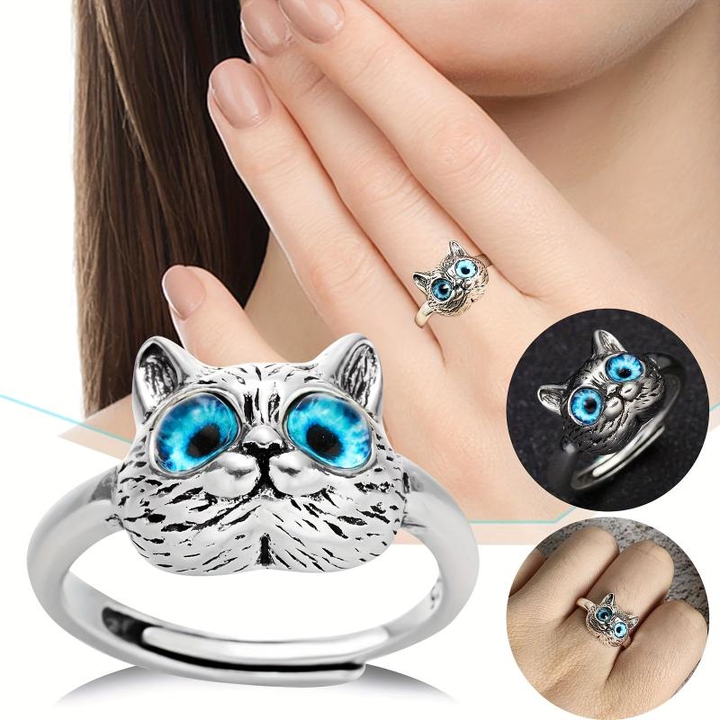 Cat Snake Rings Index Finger Ring Creative Gift for Girlfriend