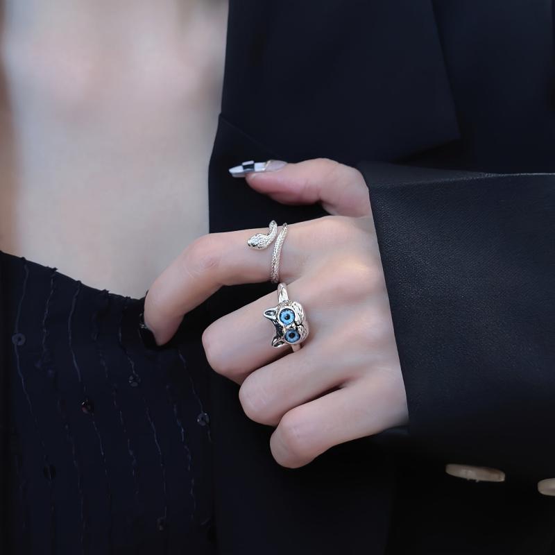 Cat Snake Rings Index Finger Ring Creative Gift for Girlfriend