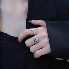Cat Snake Rings Index Finger Ring Creative Gift for Girlfriend