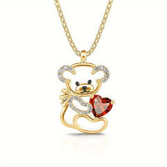 Bear Pendant Necklace Animal Jewelry Women Necklace