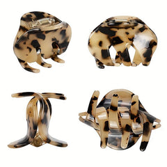 Tortoise Shell Acetate Resin Hairpins Leopard Print Hair Accessories