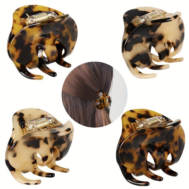 Tortoise Shell Acetate Resin Hairpins Leopard Print Hair Accessories