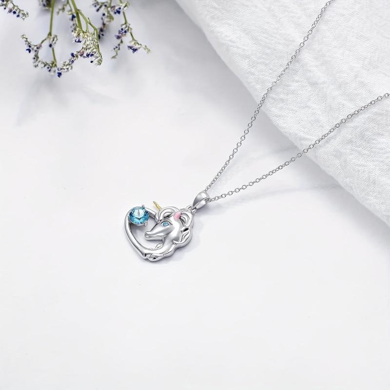 Unicorn Pendant Necklace Animal Necklace Unicorn Pendant Jewelry Necklace