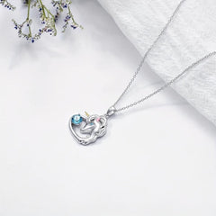 Unicorn Pendant Necklace Animal Necklace Unicorn Pendant Jewelry Necklace