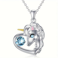 Unicorn Pendant Necklace Animal Necklace Unicorn Pendant Jewelry Necklace