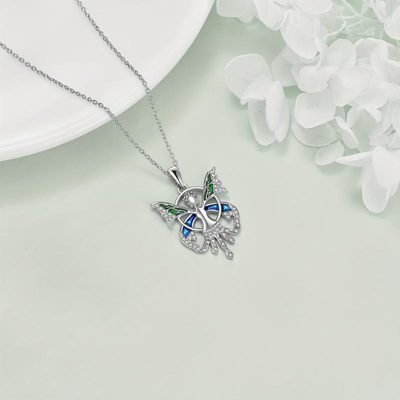 Butterfly Elf Pendant Necklace And Butterfly Elf Necklace