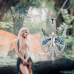 Butterfly Elf Pendant Necklace And Butterfly Elf Necklace