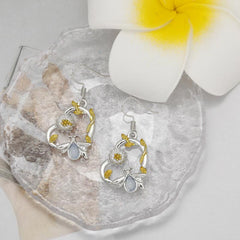 Sunflower Ladybug Heart Earrings Ladies Girls Birthday Christmas Gift