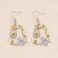 Sunflower Ladybug Heart Earrings Ladies Girls Birthday Christmas Gift