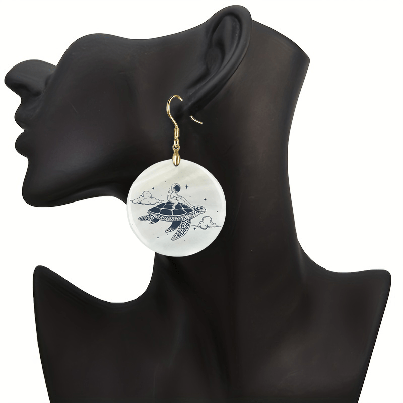Cartoon Turtle Acrylic Earrings Party Jewelry Gift