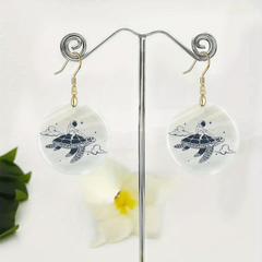 Cartoon Turtle Acrylic Earrings Party Jewelry Gift