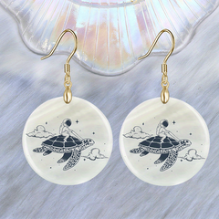 Cartoon Turtle Acrylic Earrings Party Jewelry Gift