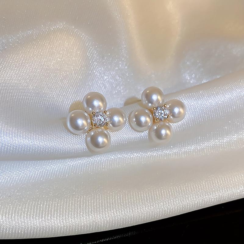 Faux Pearl Ear Jewelry Creative Stud Earrings Women Jewelry
