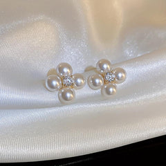 Faux Pearl Ear Jewelry Creative Stud Earrings Women Jewelry
