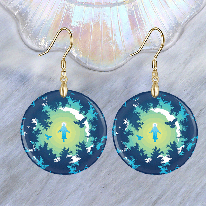 Jesus Pendant Earrings for Party Jewelry