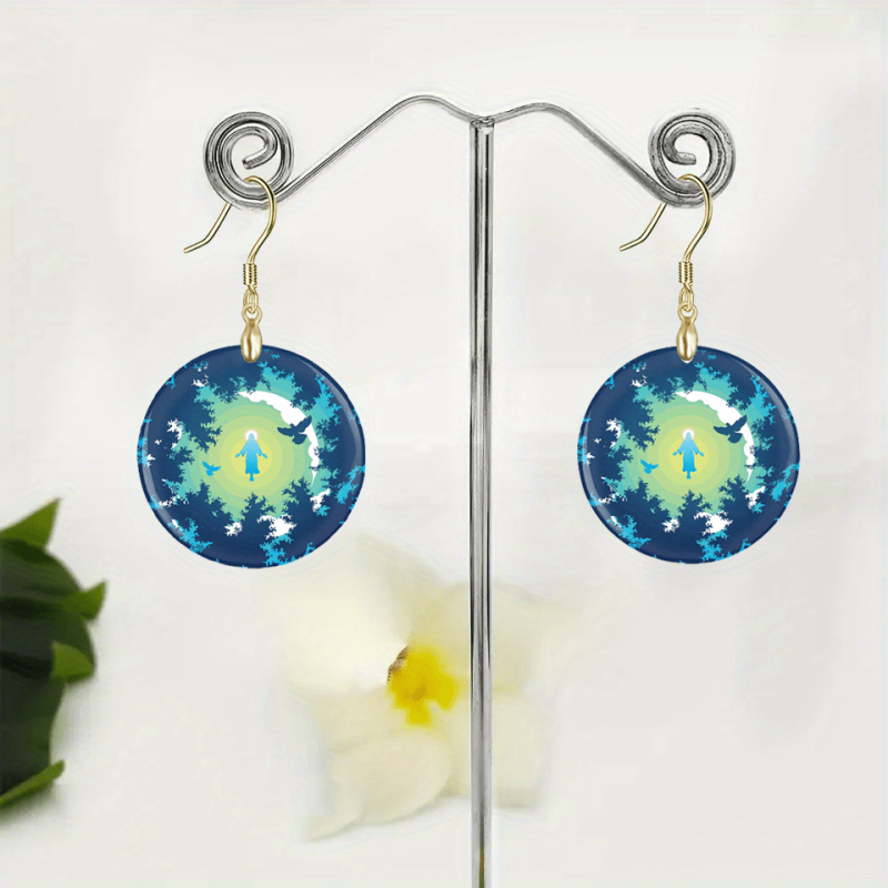 Jesus Pendant Earrings for Party Jewelry