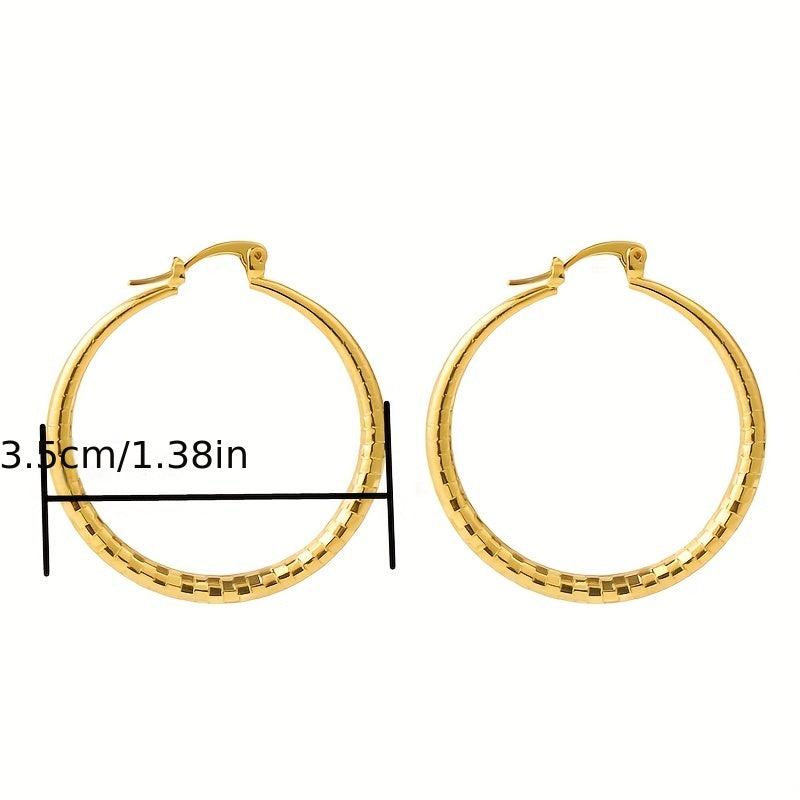 Exaggerated Golden plated Earrings For Women