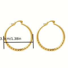 Exaggerated Golden plated Earrings For Women