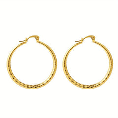 Exaggerated Golden plated Earrings For Women