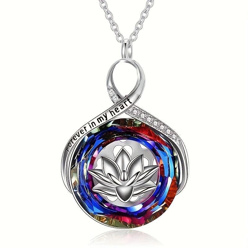 Flower Crystal Necklace Women's Jewelry Gift