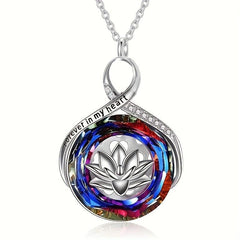 Flower Crystal Necklace Women's Jewelry Gift