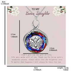 Flower Crystal Necklace Women's Jewelry Gift