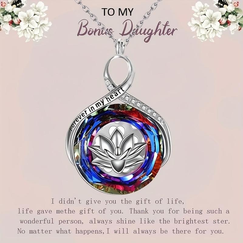 Flower Crystal Necklace Women's Jewelry Gift