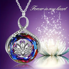 Flower Crystal Necklace Women's Jewelry Gift
