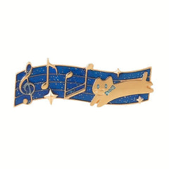 Love Music Brooch Piano Cat Note Badge Student Gift Boy And Girl Bag Accessories
