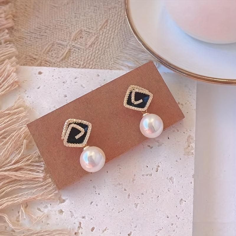 Pearl Stud Earrings Drop Earrings Card Paper Pack