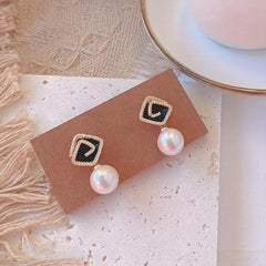 Pearl Stud Earrings Drop Earrings Card Paper Pack