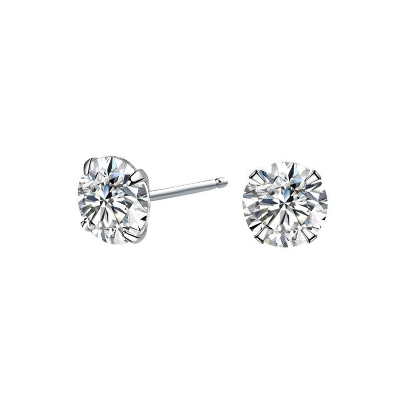 Zircon Stud Earrings for Men