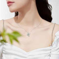 Sunflower Leaf Pendant Necklace Women Jewelry Necklace