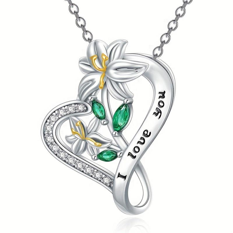 Sunflower Leaf Pendant Necklace Women Jewelry Necklace