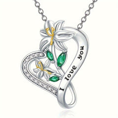 Sunflower Leaf Pendant Necklace Women Jewelry Necklace