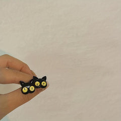Cat Head Earrings For Girls Women Cute Earrings