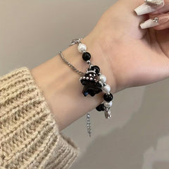 Small Ghost Beaded Bracelet