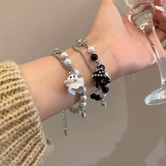 Small Ghost Beaded Bracelet