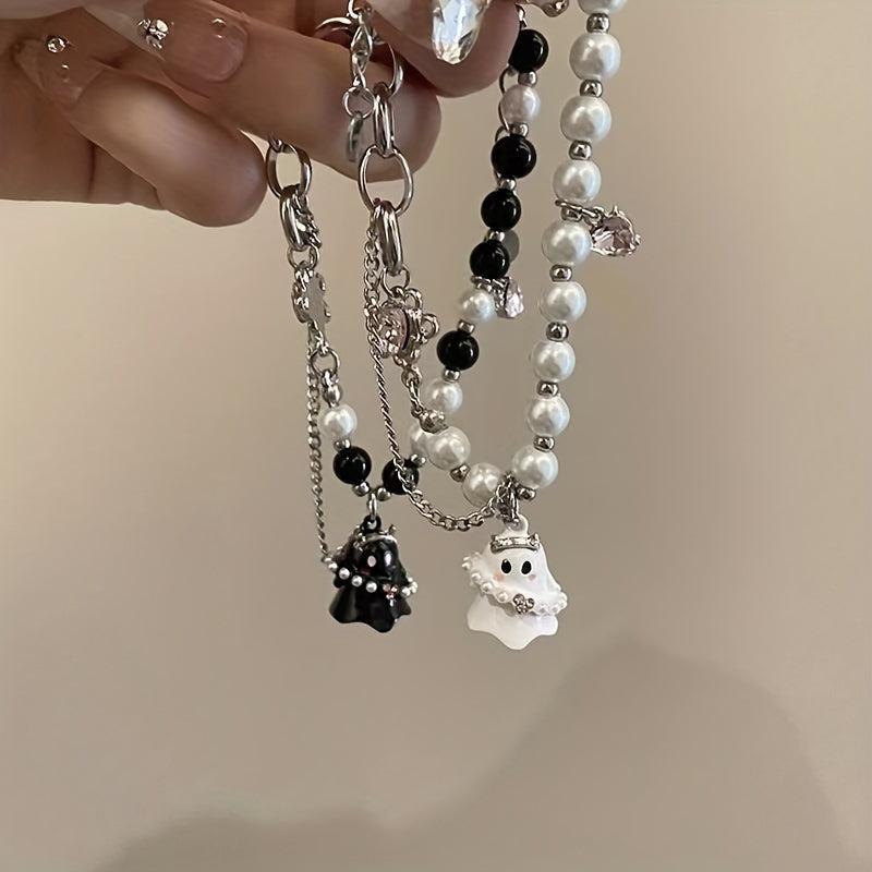 Small Ghost Beaded Bracelet