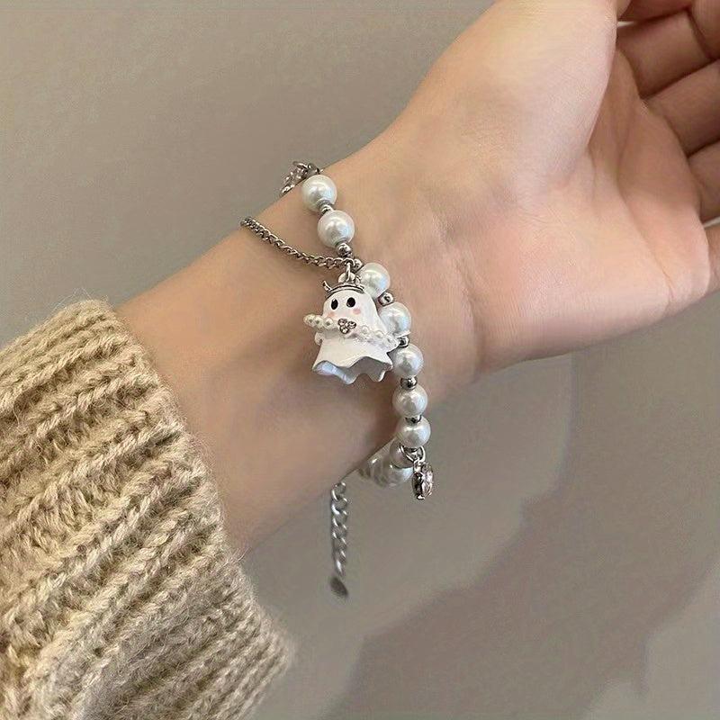 Small Ghost Beaded Bracelet