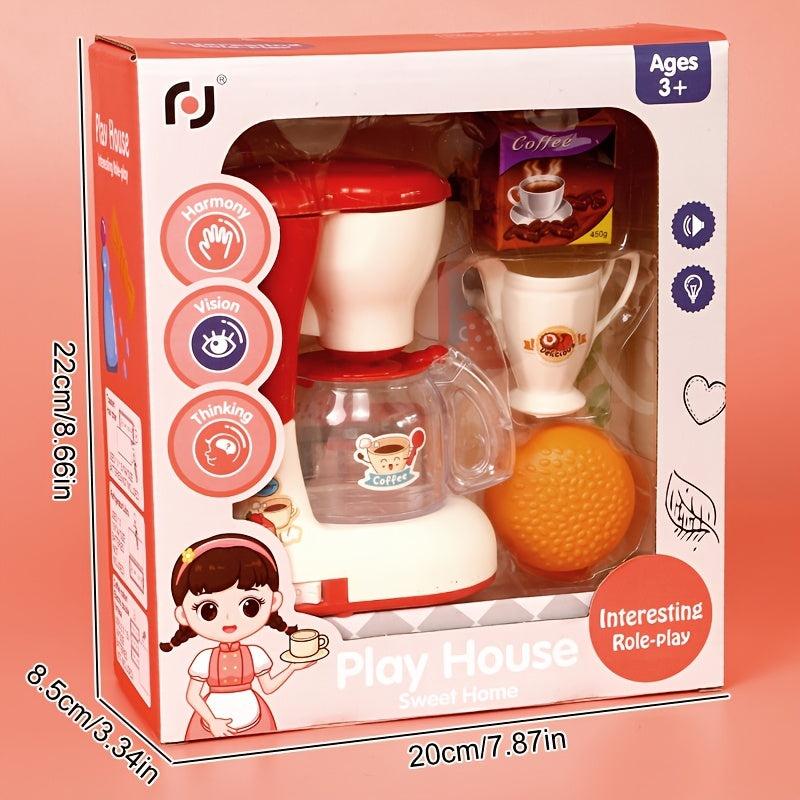 Mini Coffee Machine Set Toy for Kids