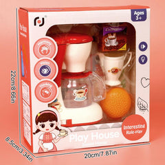 Mini Coffee Machine Set Toy for Kids