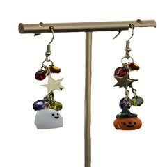 Halloween Ghosts Dangle Earrings Cartoon Drop Stud Gift For Women Girls