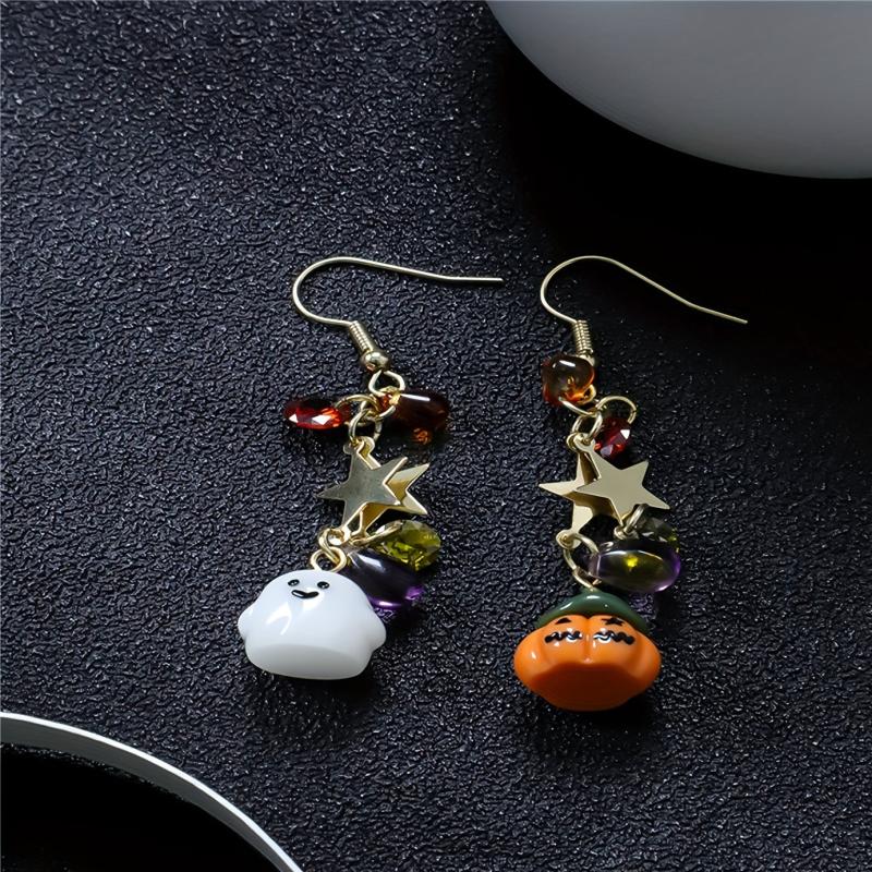 Halloween Ghosts Dangle Earrings Cartoon Drop Stud Gift For Women Girls