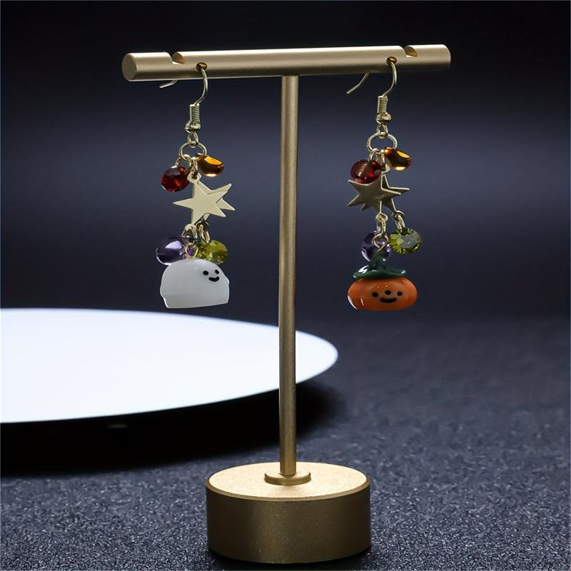 Halloween Ghosts Dangle Earrings Cartoon Drop Stud Gift For Women Girls